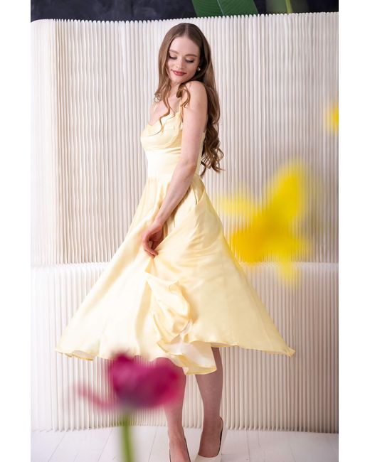 RainSisters Natural Fit And Flare Dress