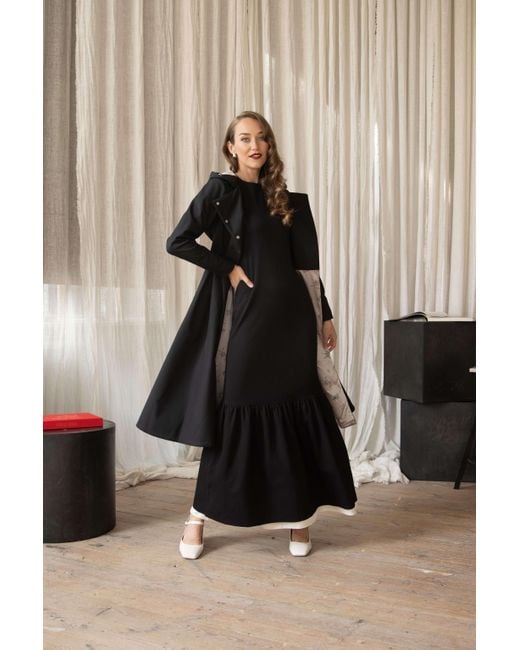 RainSisters Multicolor Long Sleeve Maxi Dress