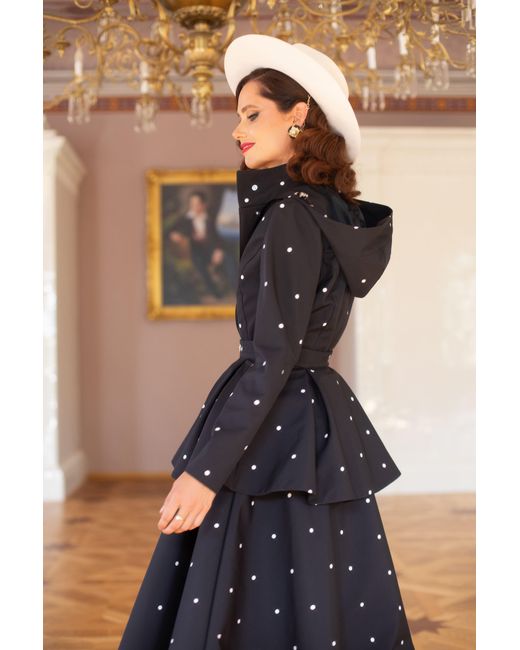 RainSisters Black Buckle Belt With Peplum Detail
