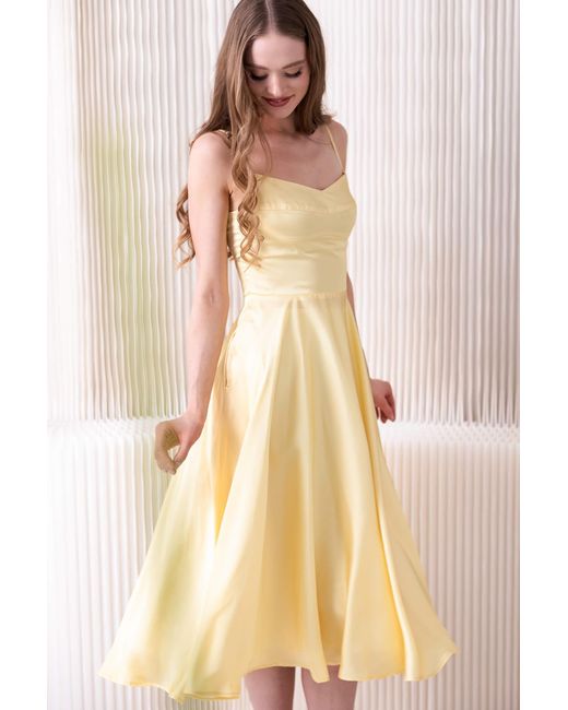 RainSisters Natural Fit And Flare Dress