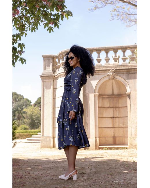 RainSisters Green Midi Dress With Adjustable Waist
