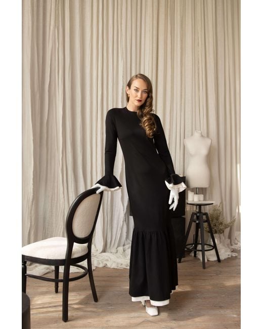 RainSisters Multicolor Long Sleeve Maxi Dress