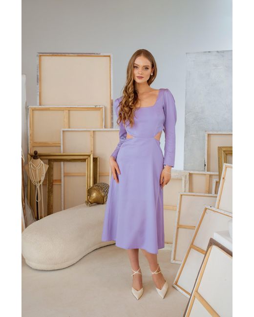RainSisters Multicolor Backless Dress With A Bow On The Back