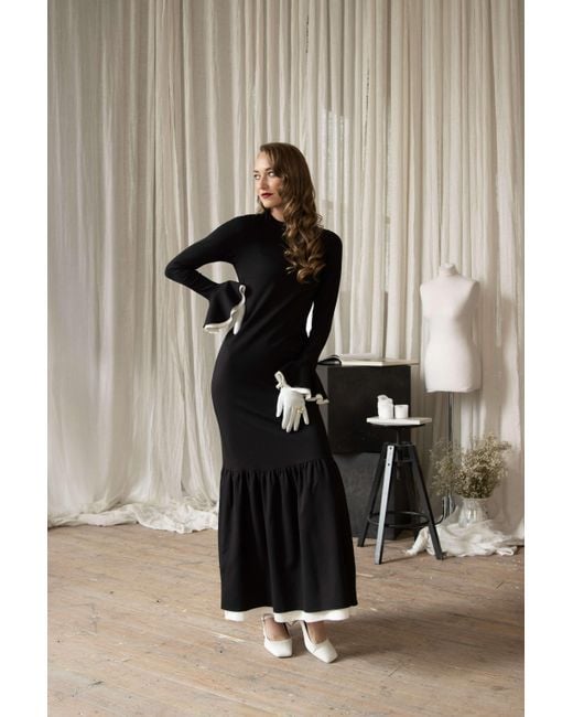 RainSisters Multicolor Long Sleeve Maxi Dress