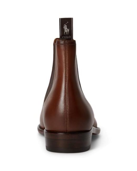 Polo Ralph Lauren Brown Owen Leather Chelsea Boot for men