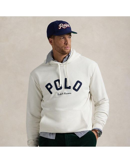 Ralph Lauren Big Tall The Rl Fleece Logo Hoodie in White for Men Lyst UK