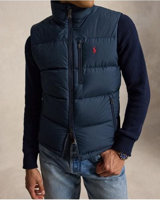 Polo Ralph Lauren Blue The Gorham Down Gilet for men