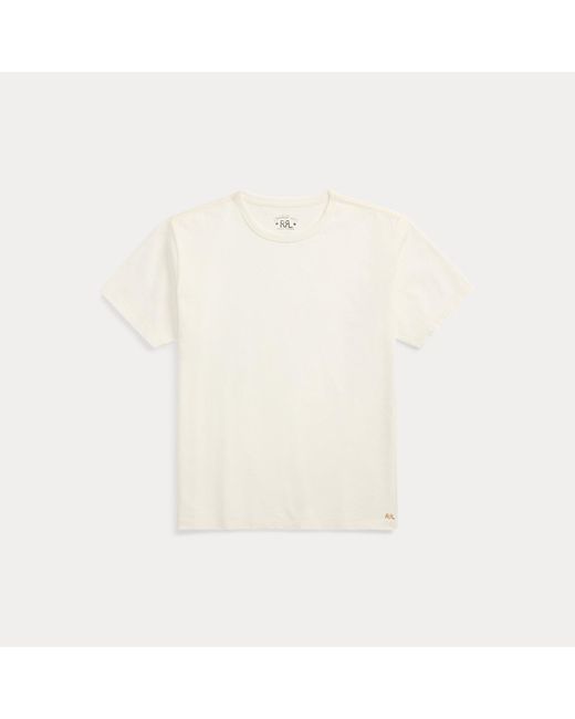 Ralph Lauren White Relaxed Fit Heavyweight Jersey T-Shirt for men
