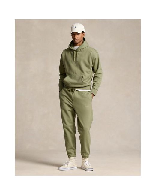 Polo Ralph Lauren Green Relaxed Fit Logo Fleece Tracksuit Bottom for men