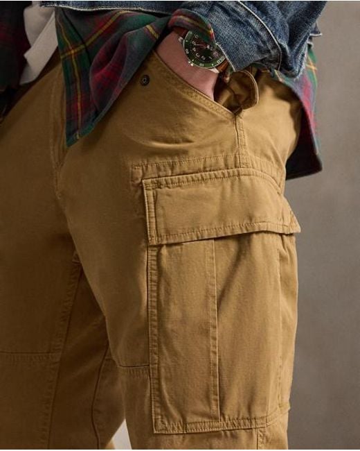 Polo Ralph Lauren Natural Classic Fit Canvas Cargo Trouser for men