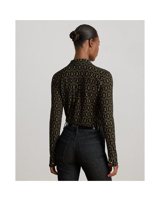 Ralph Lauren Black Ralph Lauren Slim Fit Chain-Print Jersey Shirt