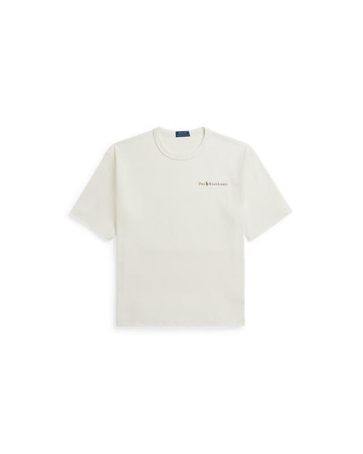 Camiseta de punto jersey Relaxed Fit Polo Ralph Lauren de hombre de color White