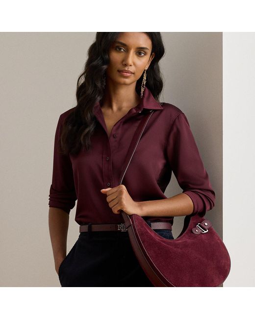 ARMODA Girls College Shoulder Bag - Large Maroon Tote With Multiple Pockets - View #2