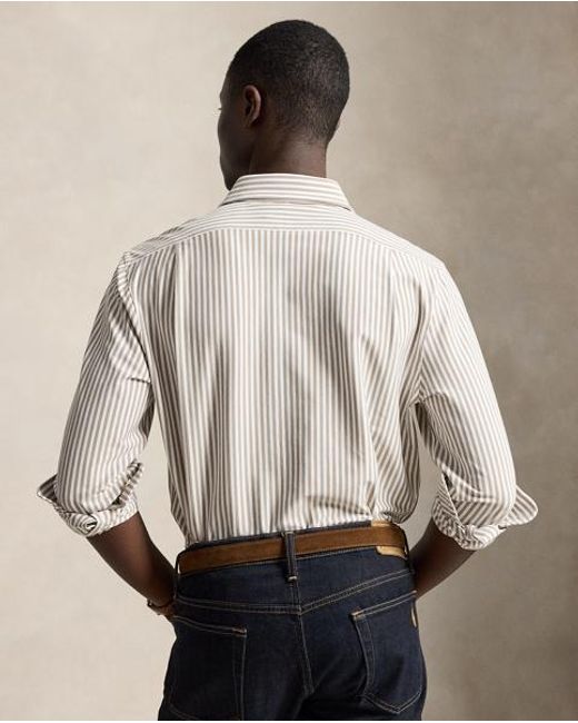 Polo Ralph Lauren Natural Striped Knitted Oxford Shirt for men