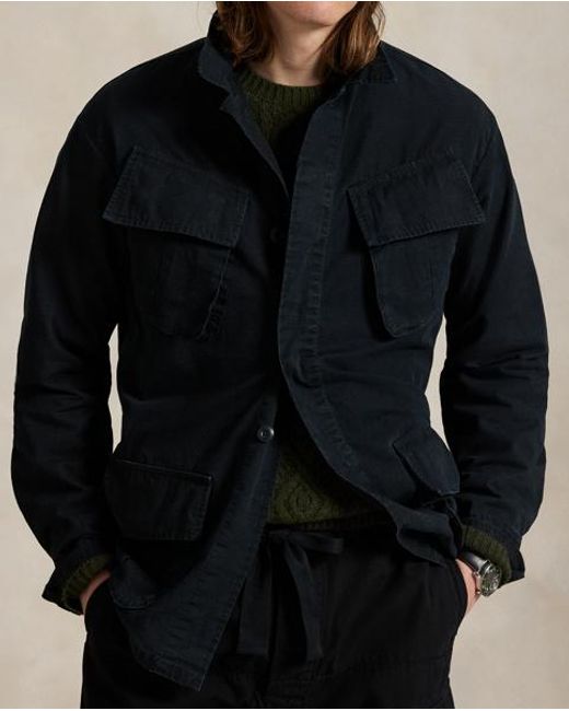 Polo Ralph Lauren Utility-Hemdjacke Aus Ripstop in Black für Herren