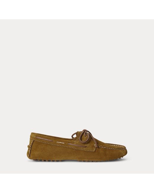Polo Ralph Lauren Natural Suede Camp Driver