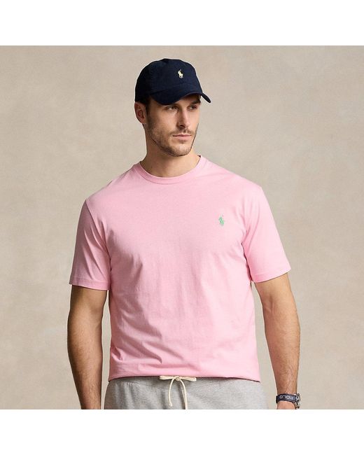Ralph Lauren Pink Ralph Lauren Jersey Crewneck T-shirt for men