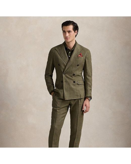 Ralph Lauren Polo Soft Tailored Kostuum Met Glen-Ruit in het Green voor heren