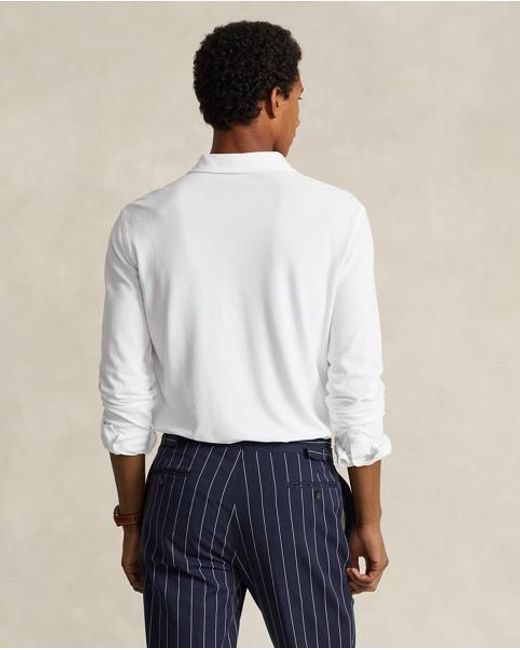Polo Náutico De Piqué Standard Fit Polo Ralph Lauren de hombre de color White