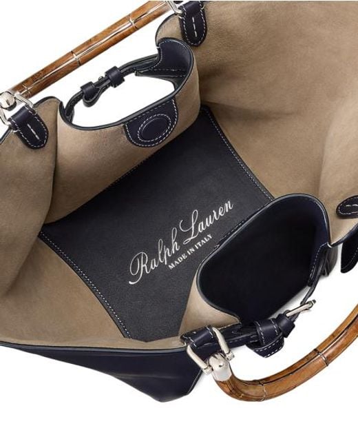 Ralph Lauren Blue The Ralph Lauren Calfskin Tote