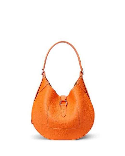 Polo Ralph Lauren Brown Polo Id Embossed Small Shoulder Bag