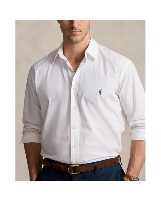 Ralph Lauren Große Größen - Hemd aus Stretchpopeline in White für Herren