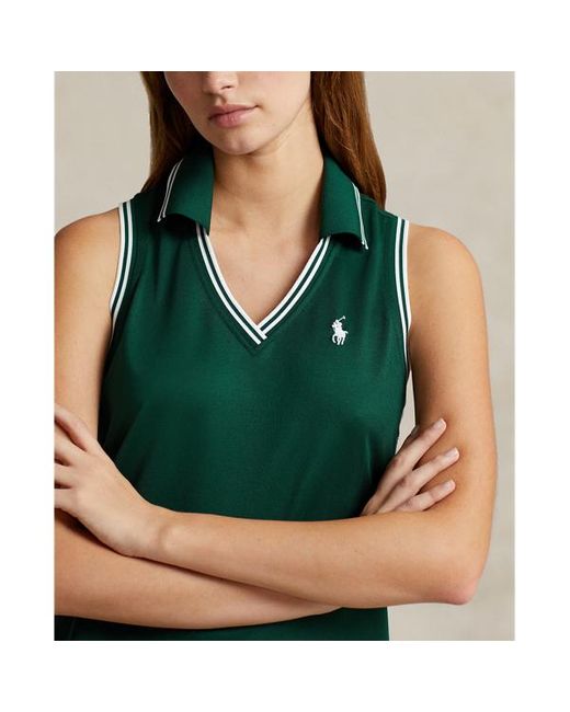 Vestido tipo polo de Wimbledon Polo Ralph Lauren de color Green