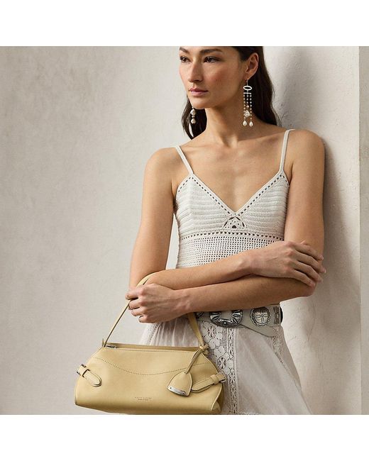 Borsa a spalla Ralph Lauren piccola in vitello di Ralph Lauren in Multicolor