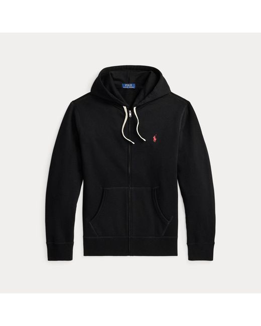 Polo Ralph Lauren Black The Rl Fleece Hoodie for men