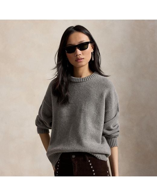 Polo Ralph Lauren Gray Wool Crewneck Jumper