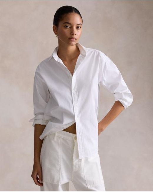 Ralph Lauren Gray Relaxed Fit Cotton Shirt