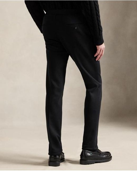 Polo Ralph Lauren Black Double-Knit Suit Trouser for men