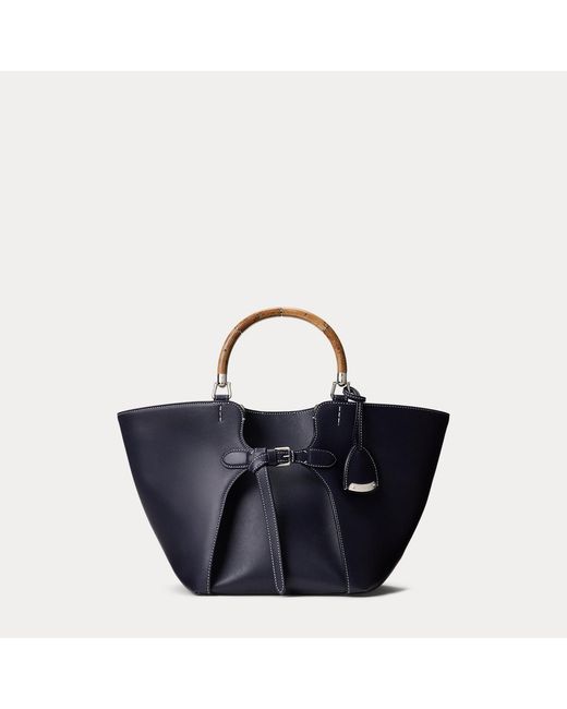 Ralph Lauren Blue The Ralph Lauren Calfskin Tote