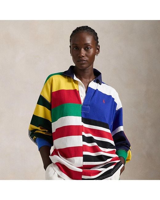 Polo ralph lauren striped rugby shirt sale
