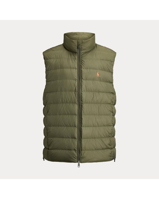 Polo Ralph Lauren Green The Colden Packable Down Gilet for men