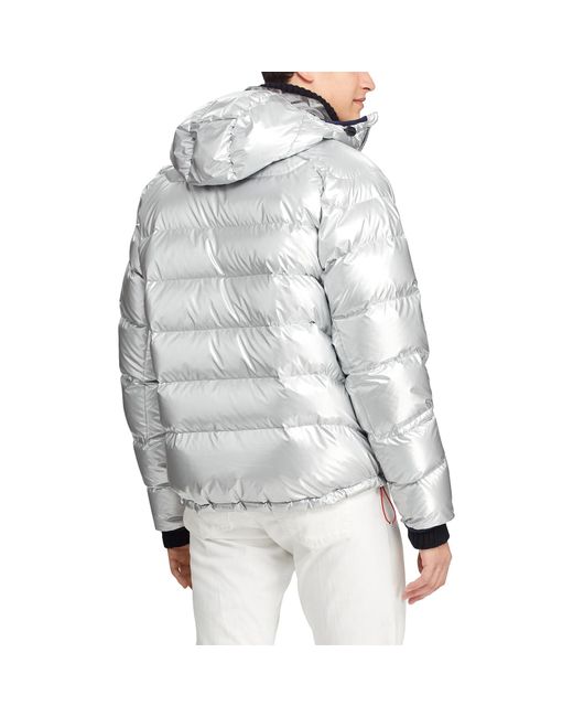 glacier heated down jacket polo