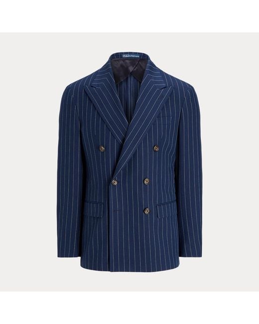 Giacca Polo Tailored con righe a corda di Polo Ralph Lauren in Blue da Uomo