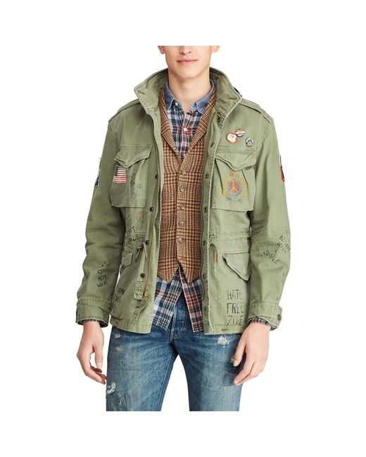 Polo ralph lauren embroidered twill field jacket online