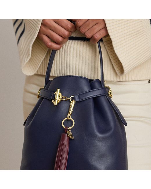 Ralph Lauren Purple Logo & Leather Tassel Charm