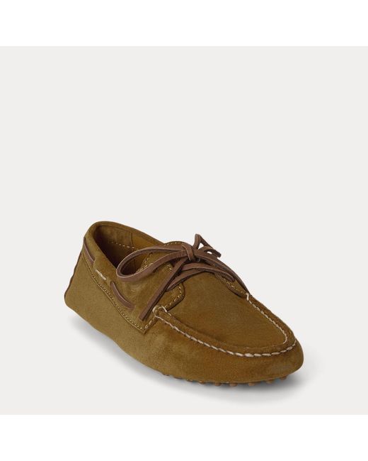 Polo Ralph Lauren Natural Suede Camp Driver