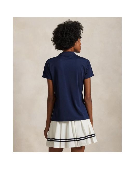 Polo in piqué Tailored-Fit di Ralph Lauren in Blue