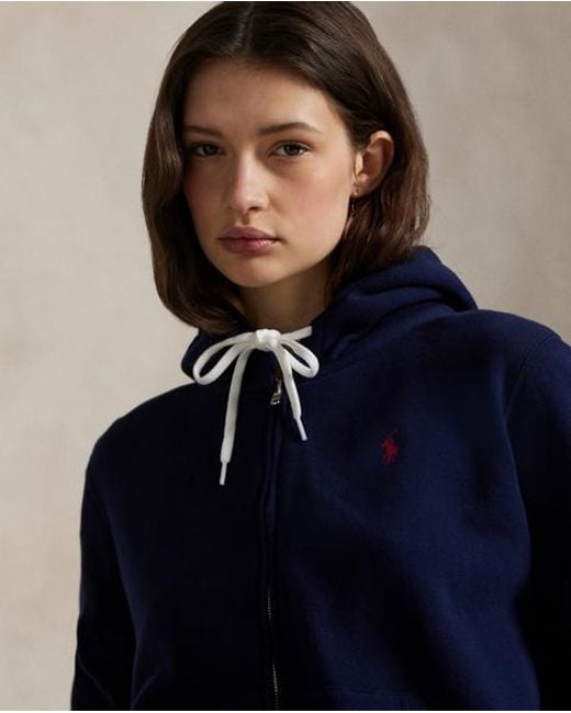 Polo Ralph Lauren Blue Full-Zip Fleece Hoodie