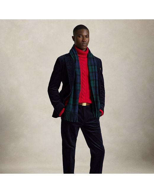 Polo Ralph Lauren Black Stretch Corduroy Suit Trousers for men