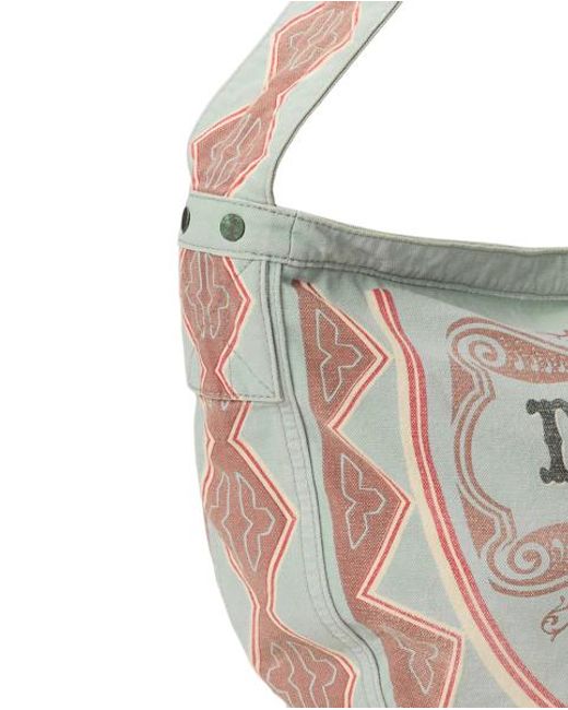 RRL Metallic Canvas Newsboy Bag for men
