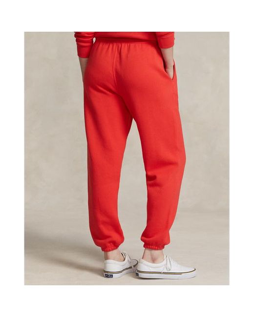 Pantalón deportivo de felpa Polo Ralph Lauren de color Red