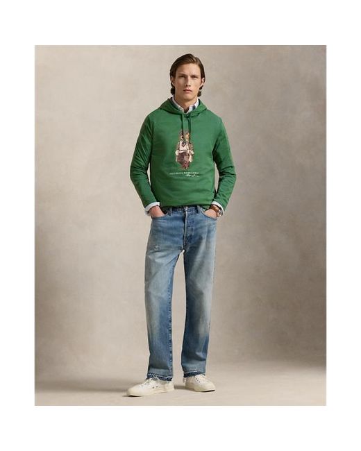 Polo Ralph Lauren Green Polo Bear Jersey Hooded T-Shirt for men