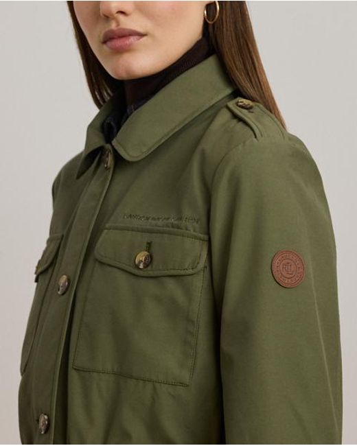 Ralph Lauren Green Cotton-Blend Utility Jacket