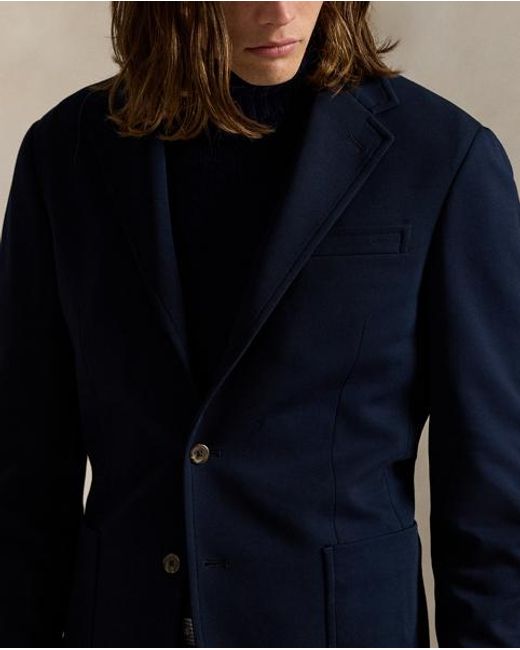 Polo Ralph Lauren Blue Polo Soft Modern Fit Double-Knit Jacket for men