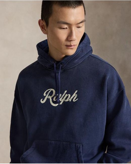 Polo Ralph Lauren Blue The Ralph Lauren Logo Hoodie for men