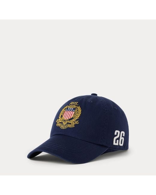 Polo Ralph Lauren Blue Usa Twill Ball Cap for men